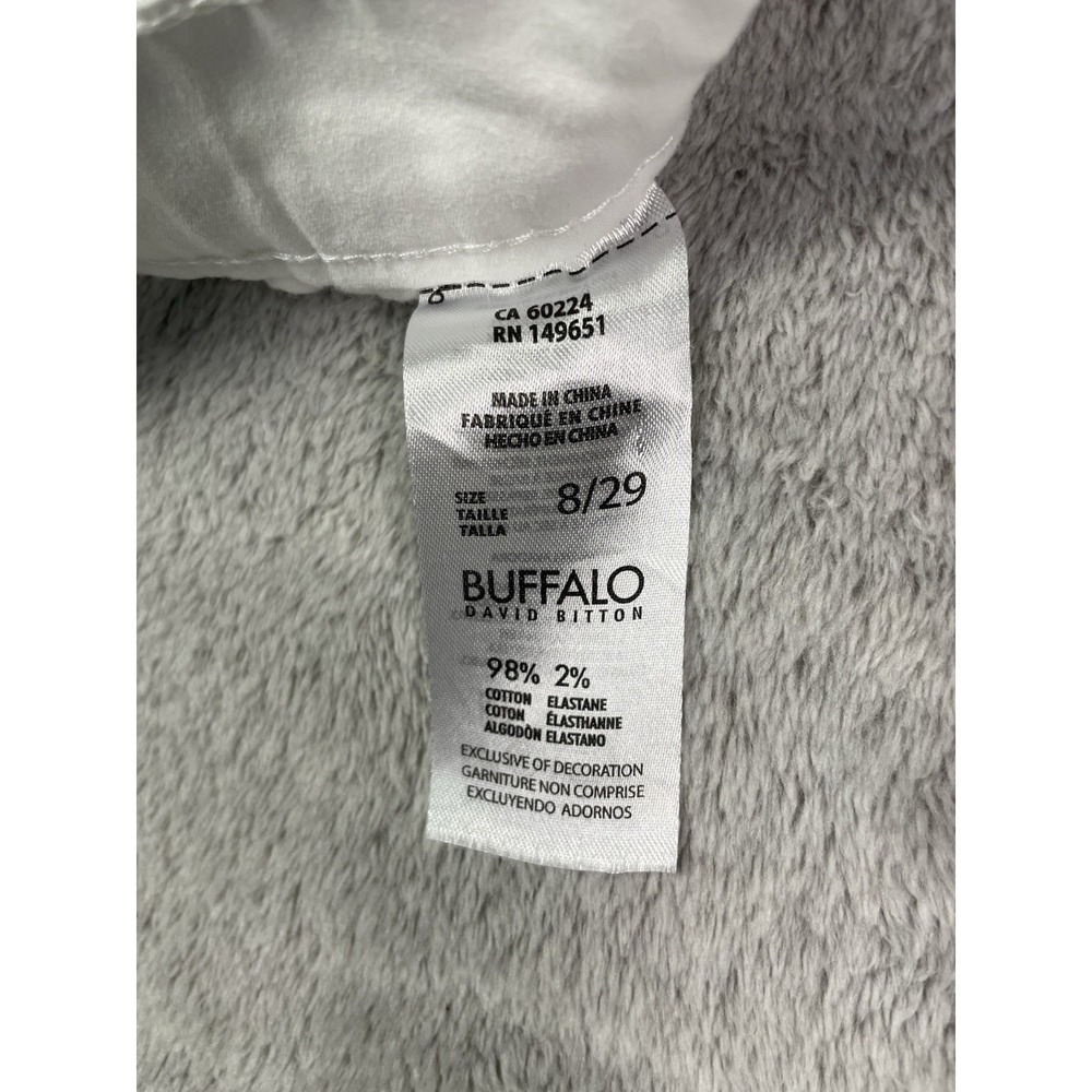 Buffalo David Bitton Jeans Womens 8 White Daily Mid Rise Stretch Skinny Ankle - Picture 11 of 12